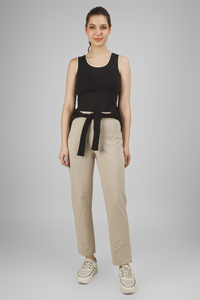 Beige Bare Essentials Pants