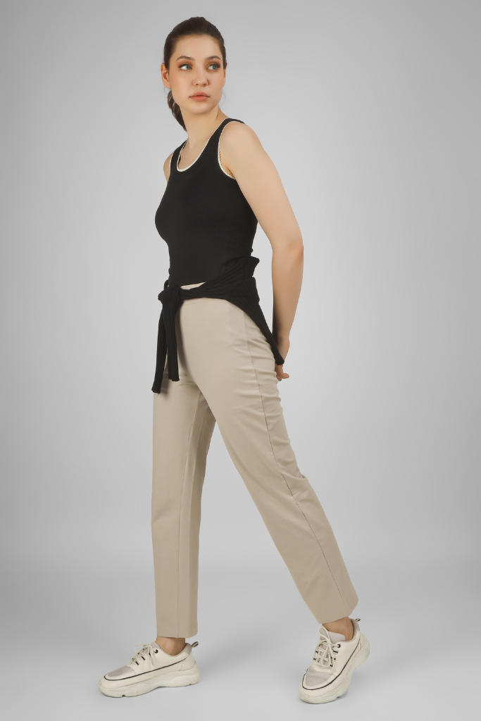 Beige Bare Essentials Pants