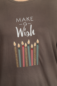 Brown Make A Wish Pyjama Set For Women 2