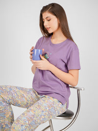Purple Save The Ocean Pyjama Set