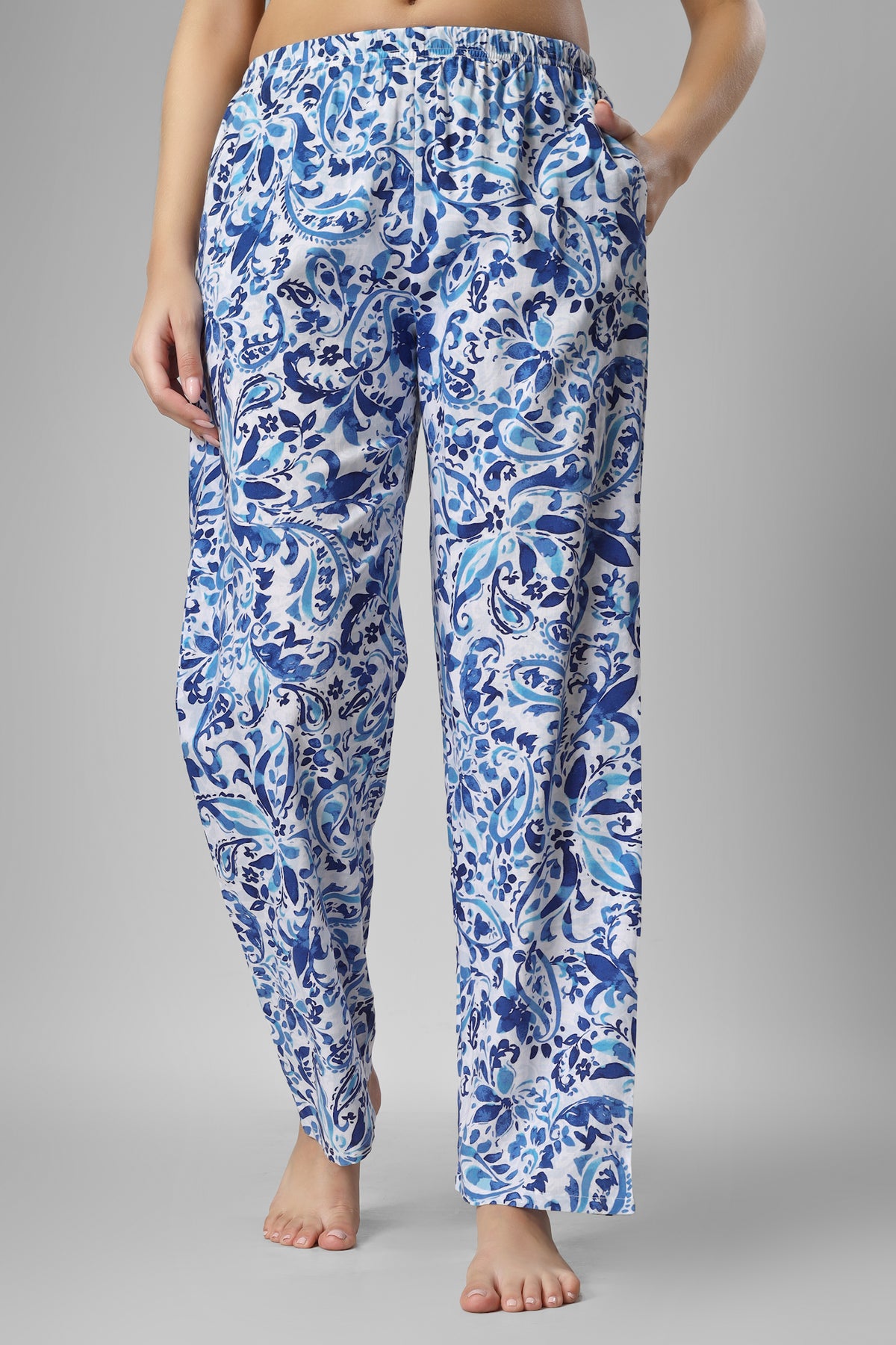 Blue Paisley Love Coord Set