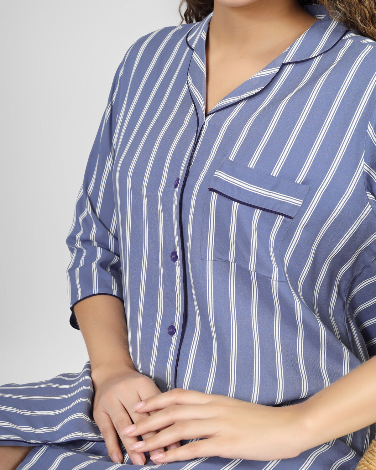 Midnight Mist Viscose Nightdress