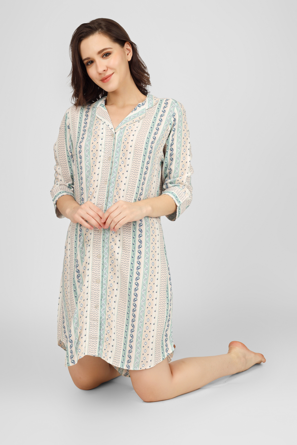 Mint Zen Zephyr Nightdress For Women 1