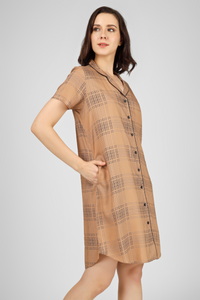 Brown Mocha Dreams Nightdress For Women 6