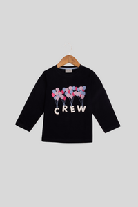 Navy Crew Full Sleeves Pyjama Set For Kids 3