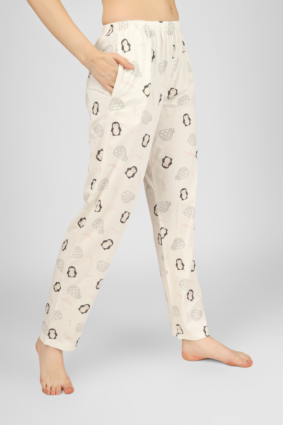 Peach Peter The Penguin Pyjama Set For Women 7