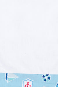 Blue Sailing Boats Kurta Pj Set