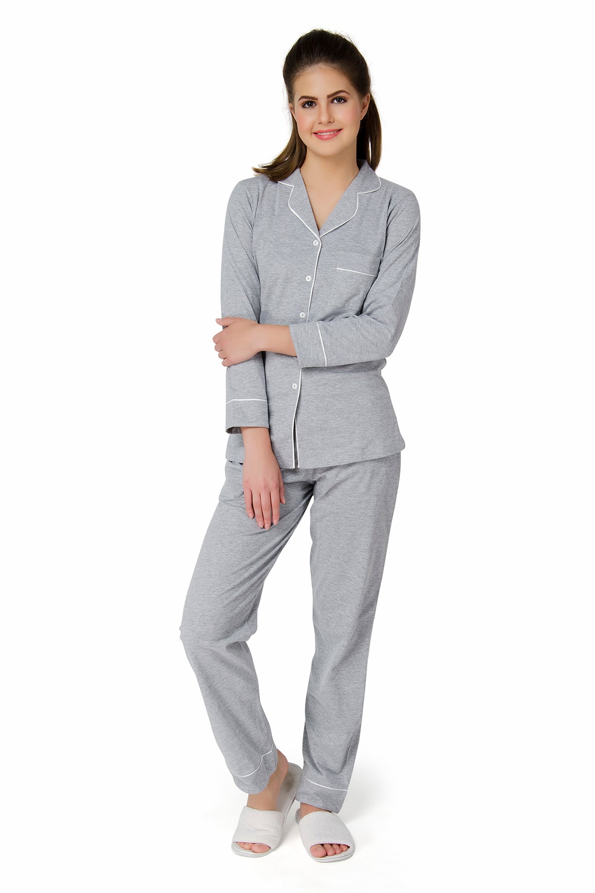 Classic Grey Pyjama  Set