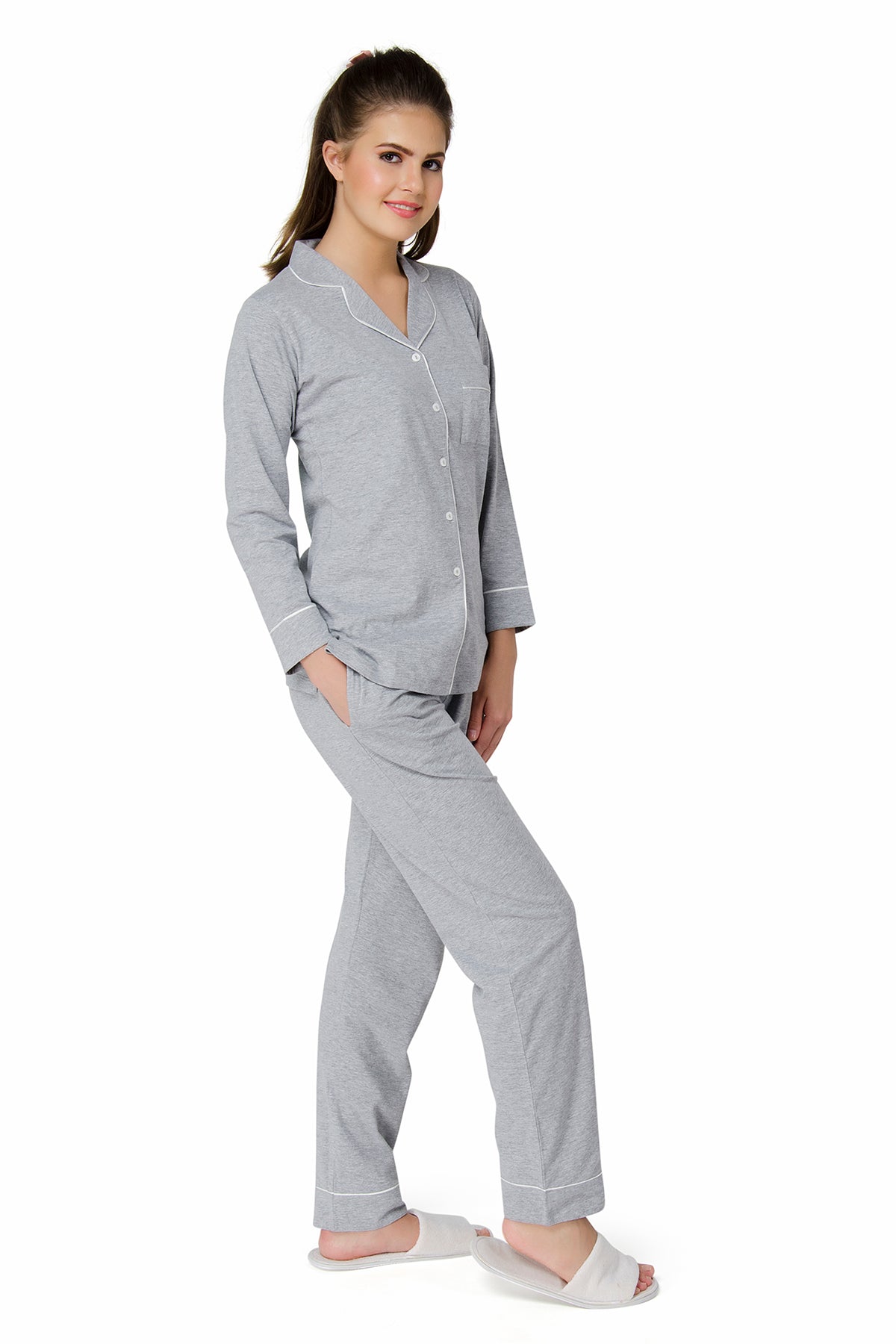 Classic Grey Pyjama  Set