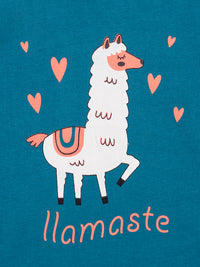 Llamaste Blue Shorts Set