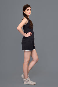 Anthra Spaghetti String Shorts Set
