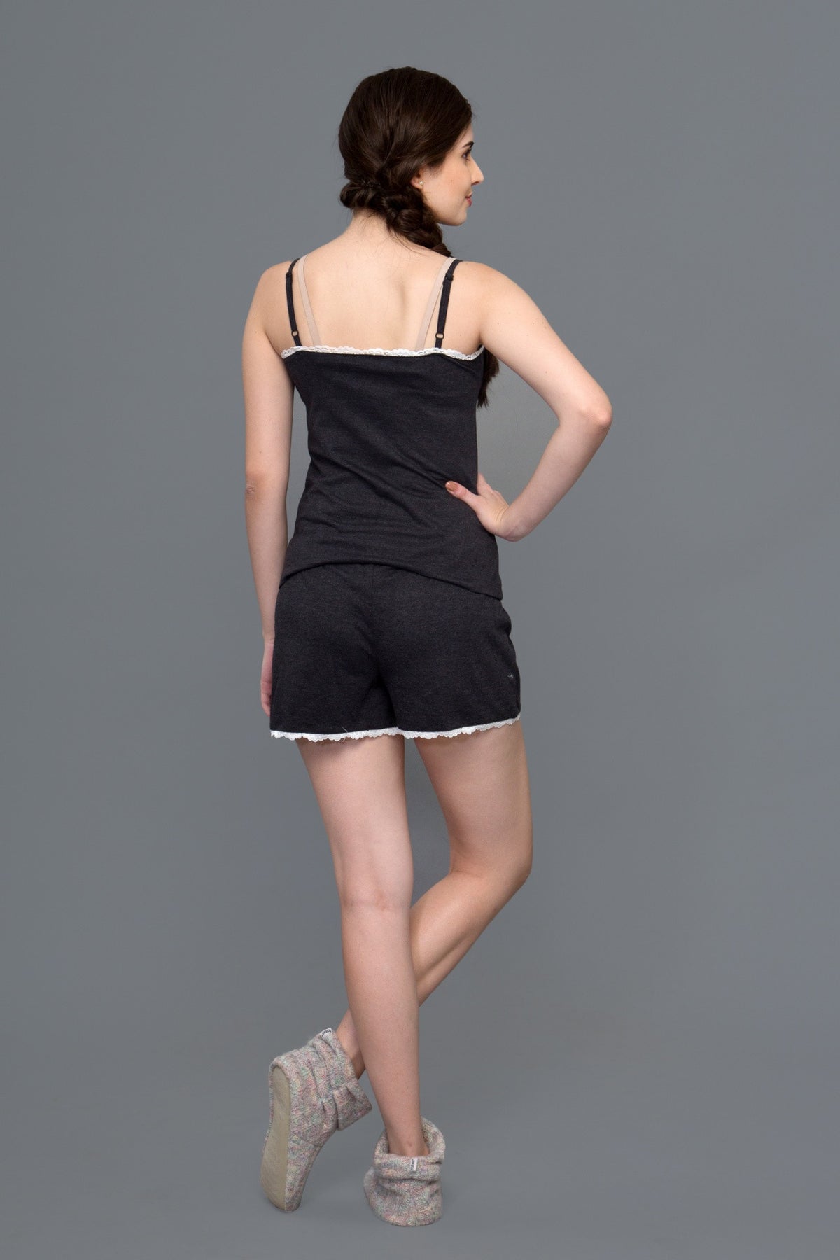 Anthra Spaghetti String Shorts Set