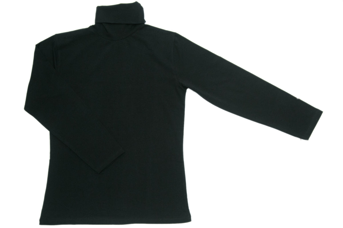 Black Polo Neck Top
