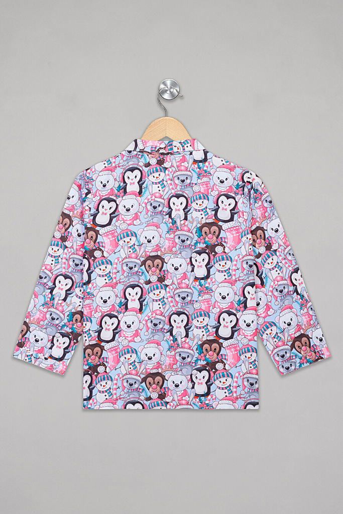 Blue Snowman Pyjama Set