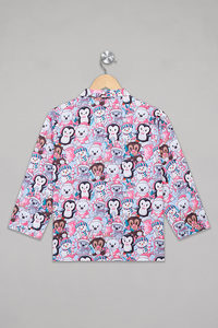 Blue Snowman Pyjama Set