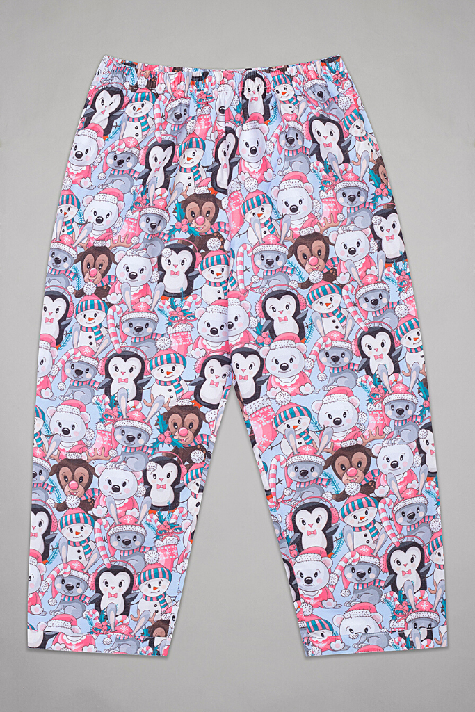 Blue Snowman Pyjama Set
