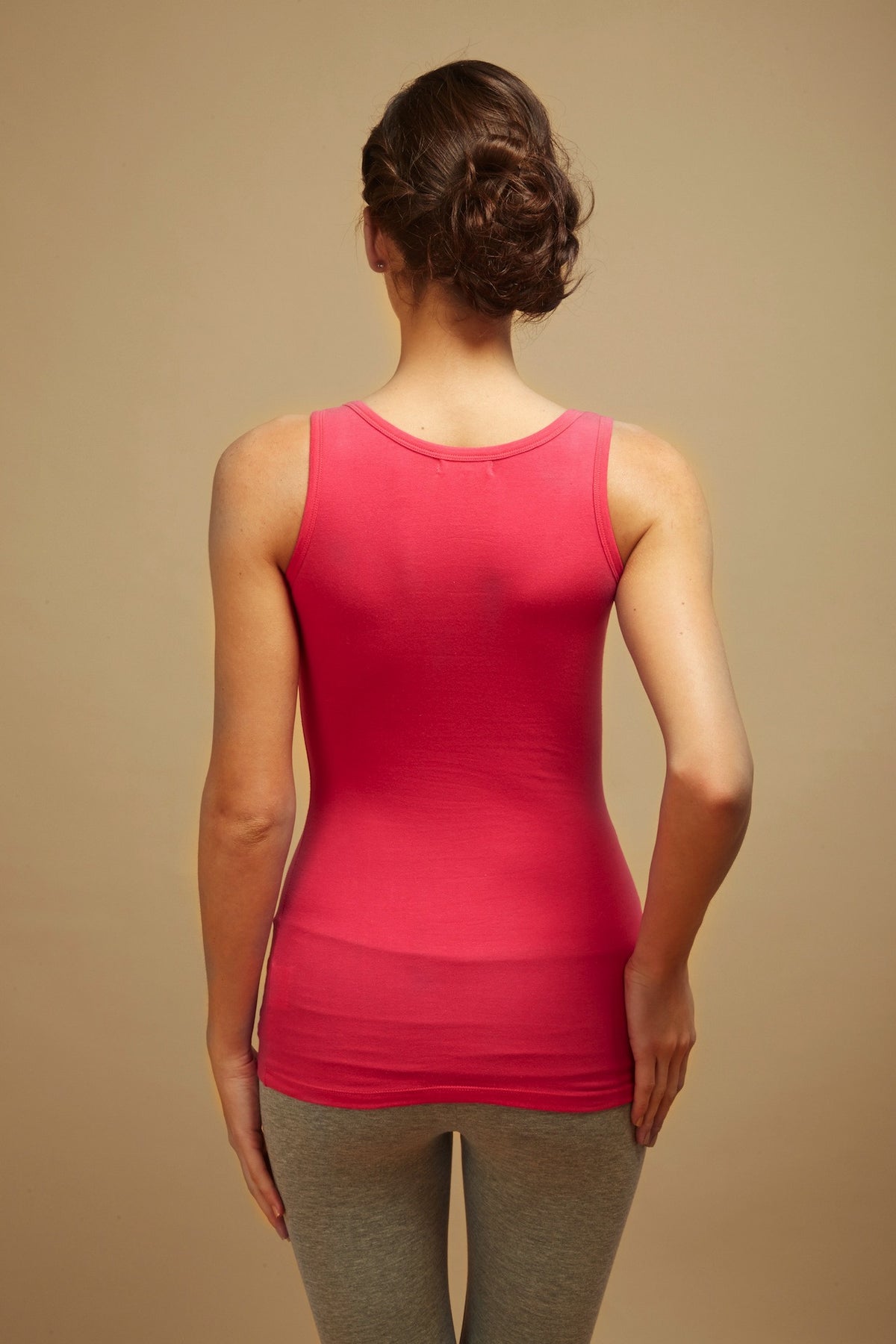 Fuchia Pink Sleeveless Racerback Vest Top