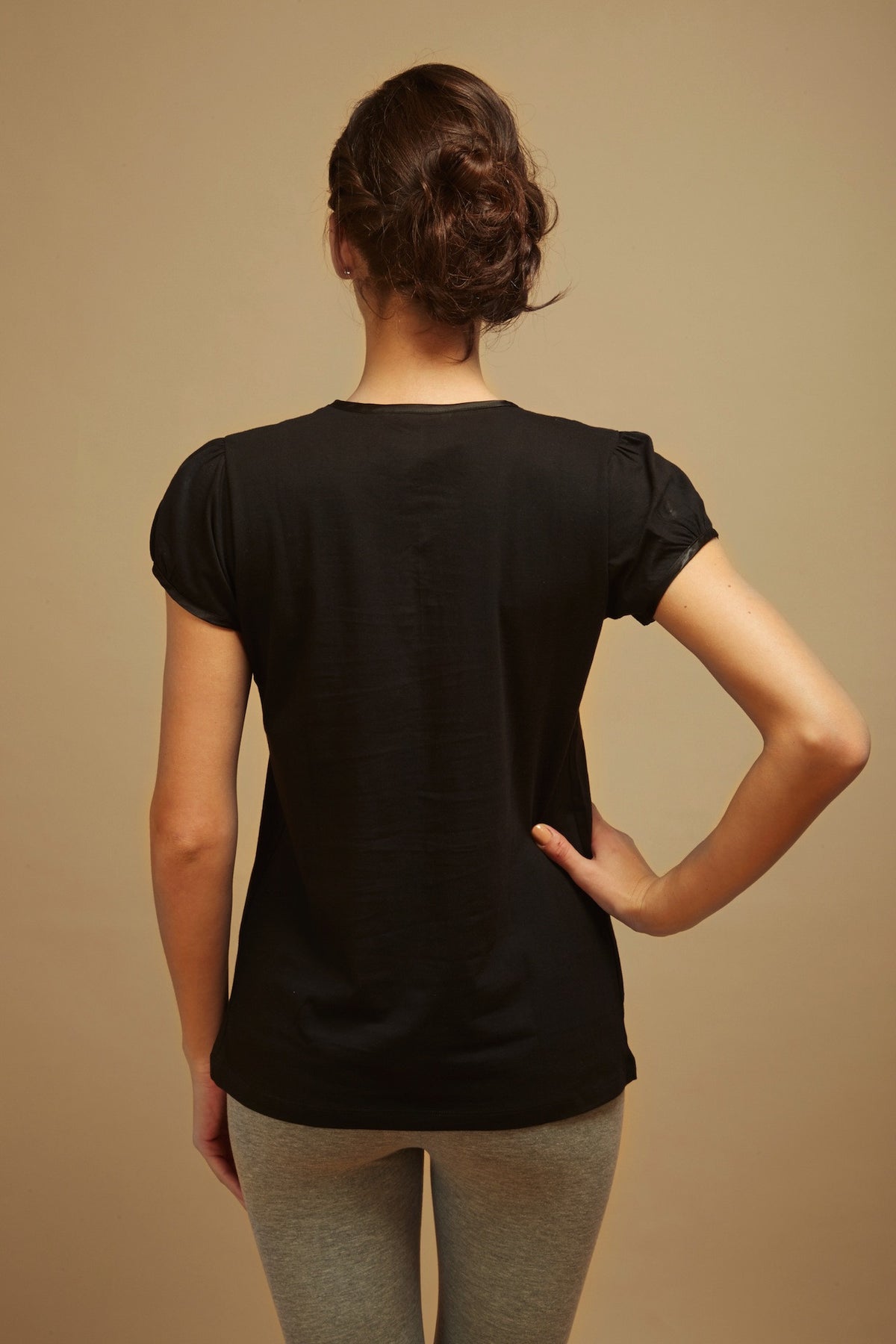 Slimming Black Lounge Top
