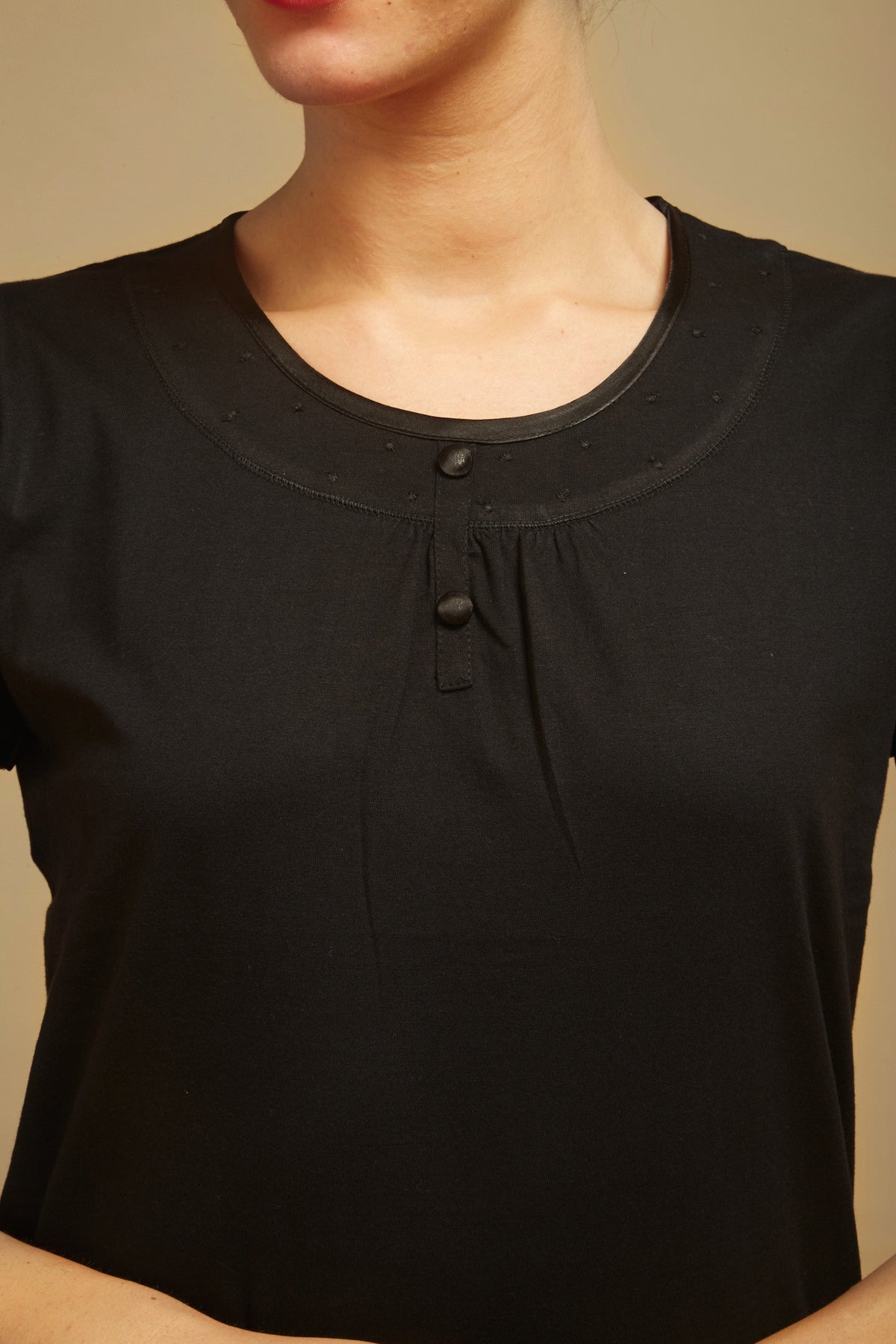 Slimming Black Lounge Top