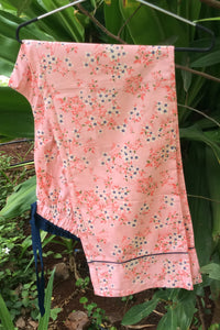 Peach Floral Blossom Pj