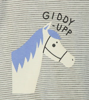 Giddy Up Grey Shorts Set