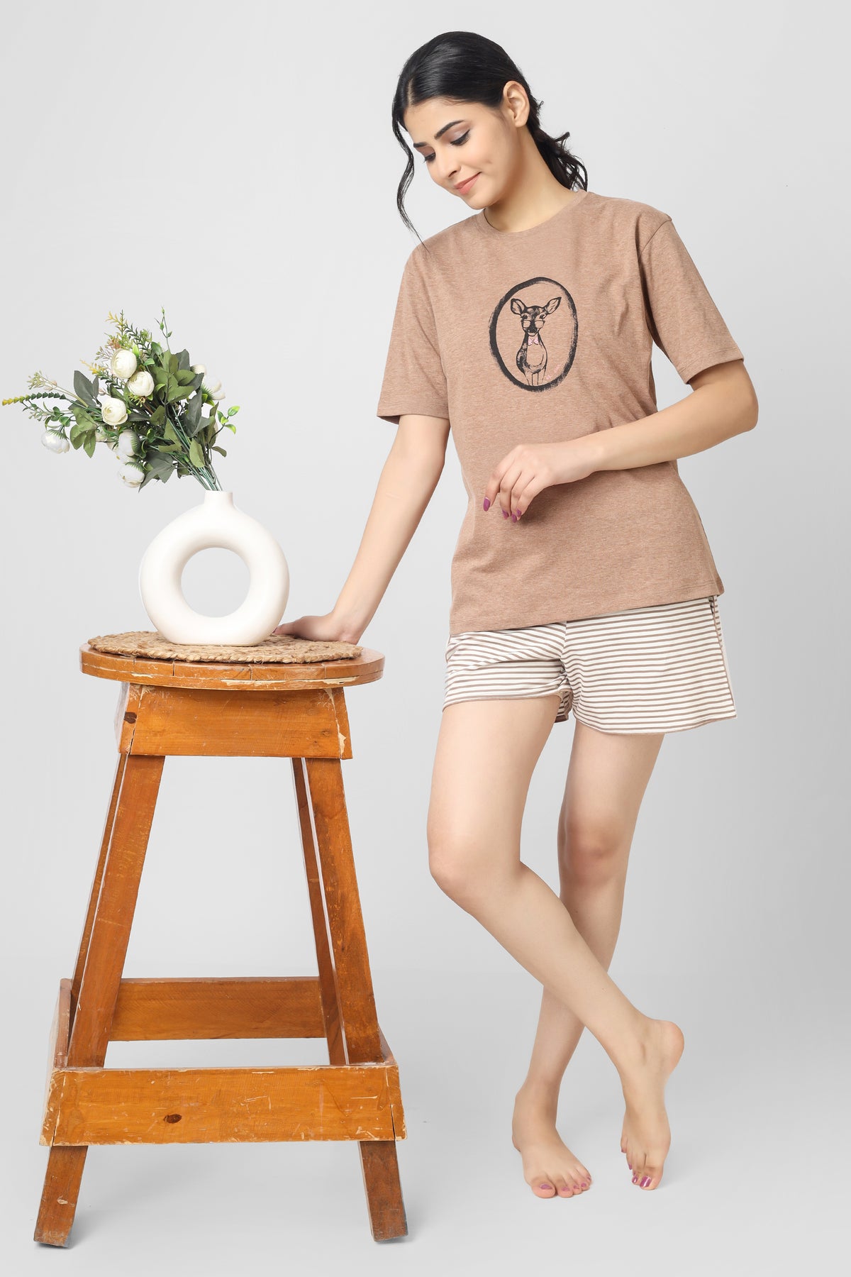 Oh Deer Shorts Set