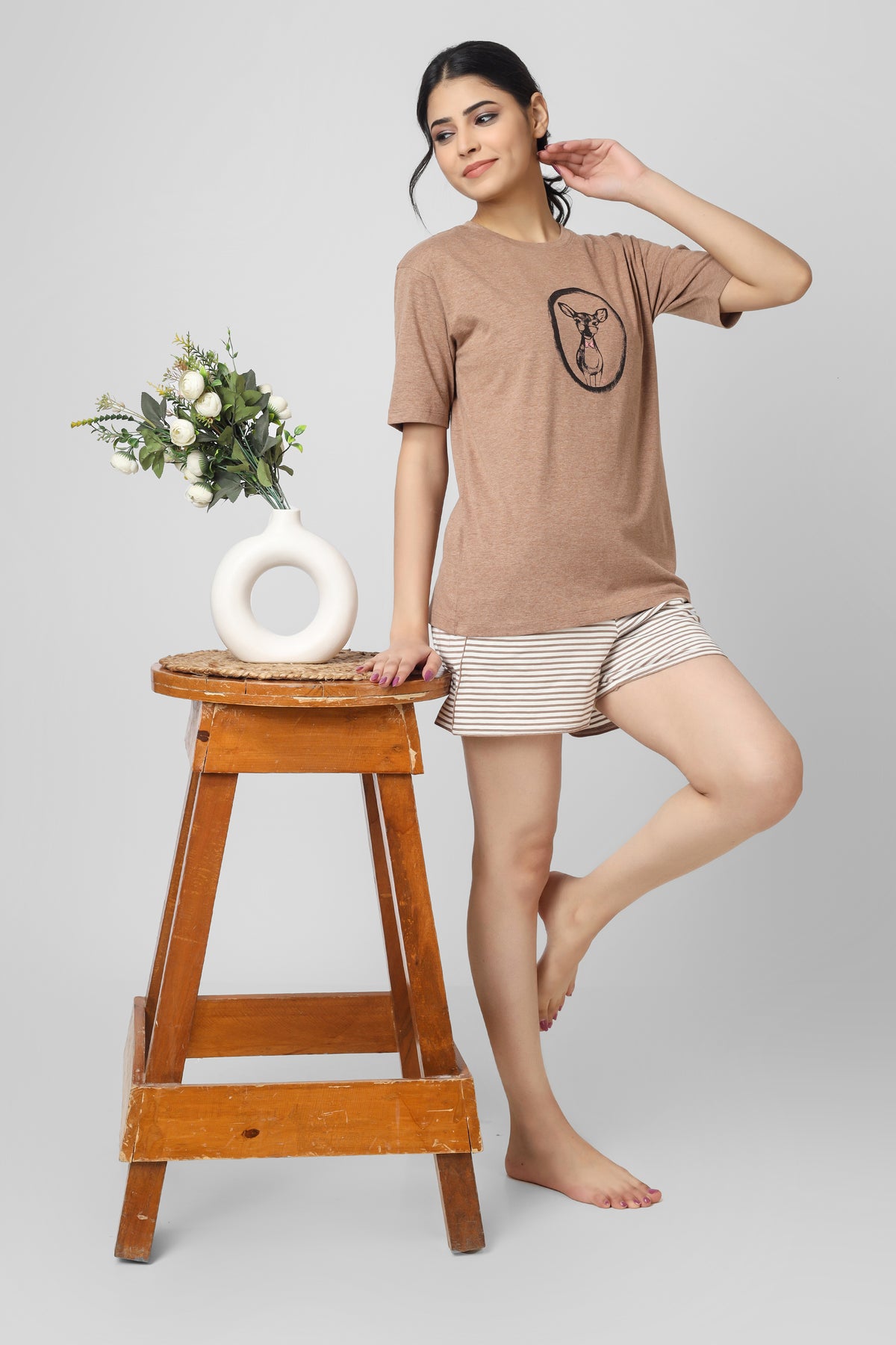 Oh Deer Shorts Set