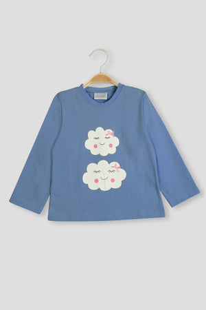 Happy Clouds Full Sleeves Pyjama Set