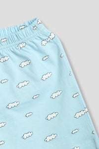 Happy Clouds Shorts Set