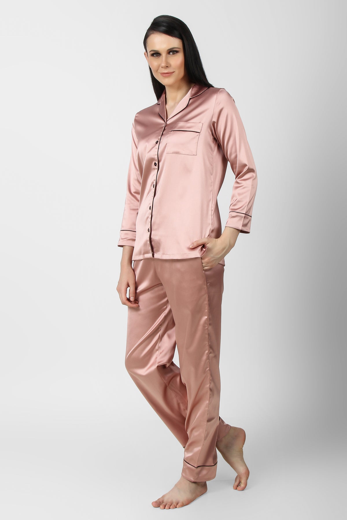 Rosado Satin PJ Set