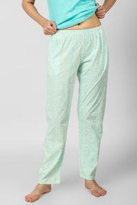 Dainty Lace Aqua Pj set