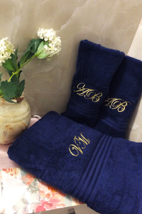 Luxurious Navy Towel Set