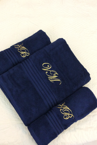 Luxurious Navy Towel Set