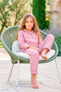 Classic Red Stripes Pyjama Set