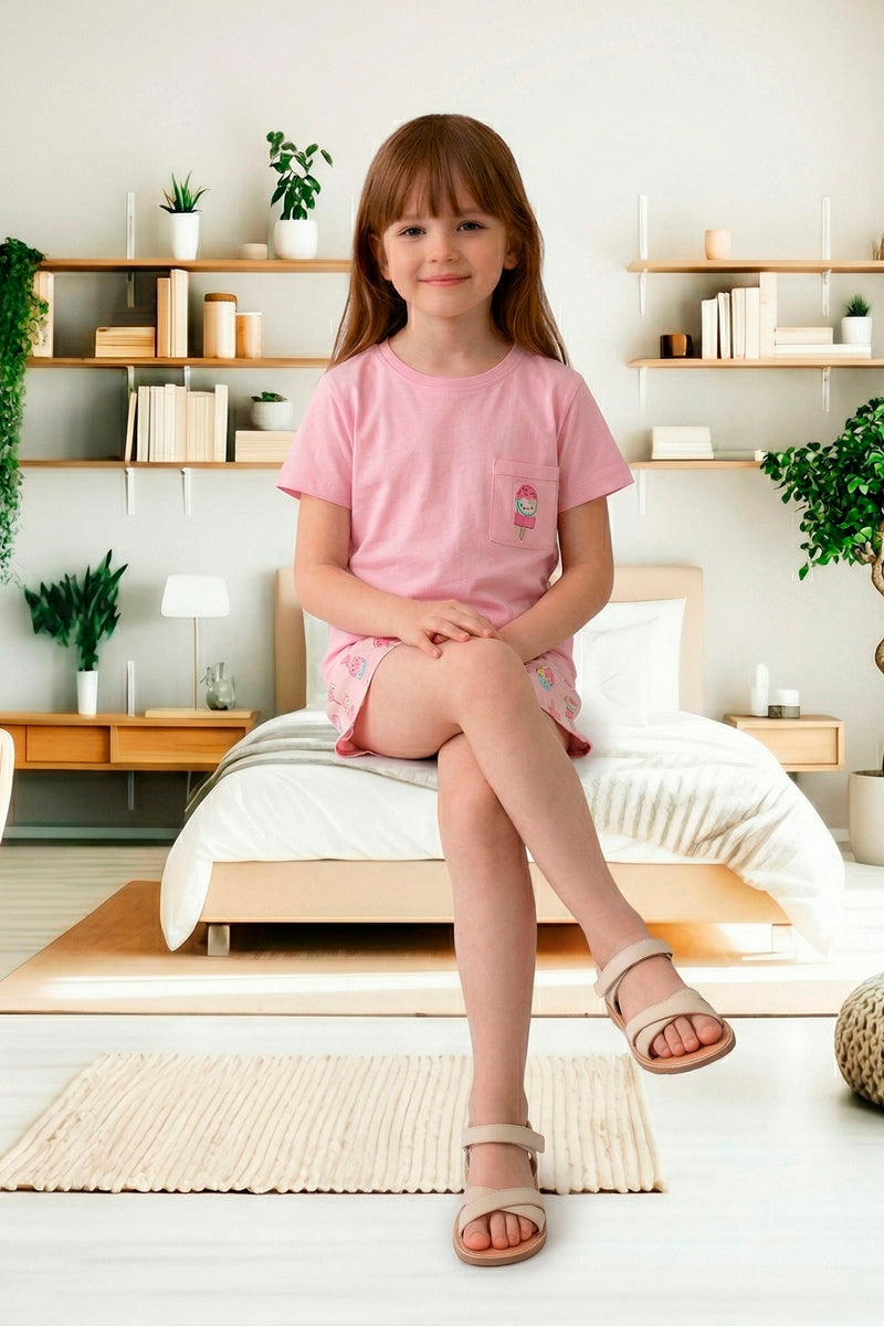 Scoops Smiles Shorts Set