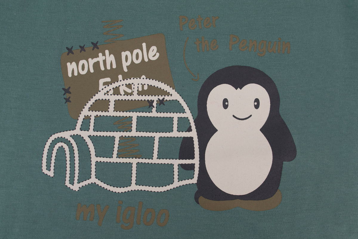 Green Peter The Penguin Pyjama Set