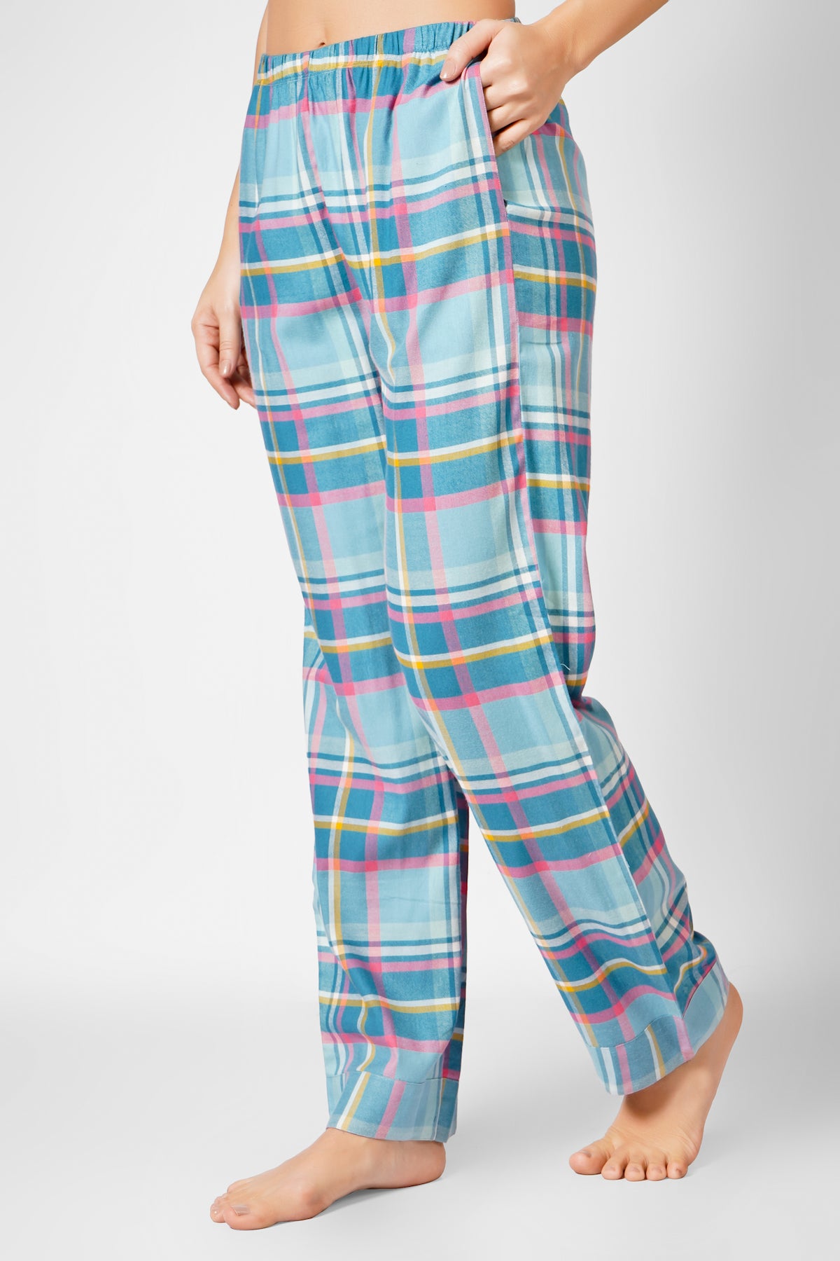 Blue Elegance Flannel Pyjama