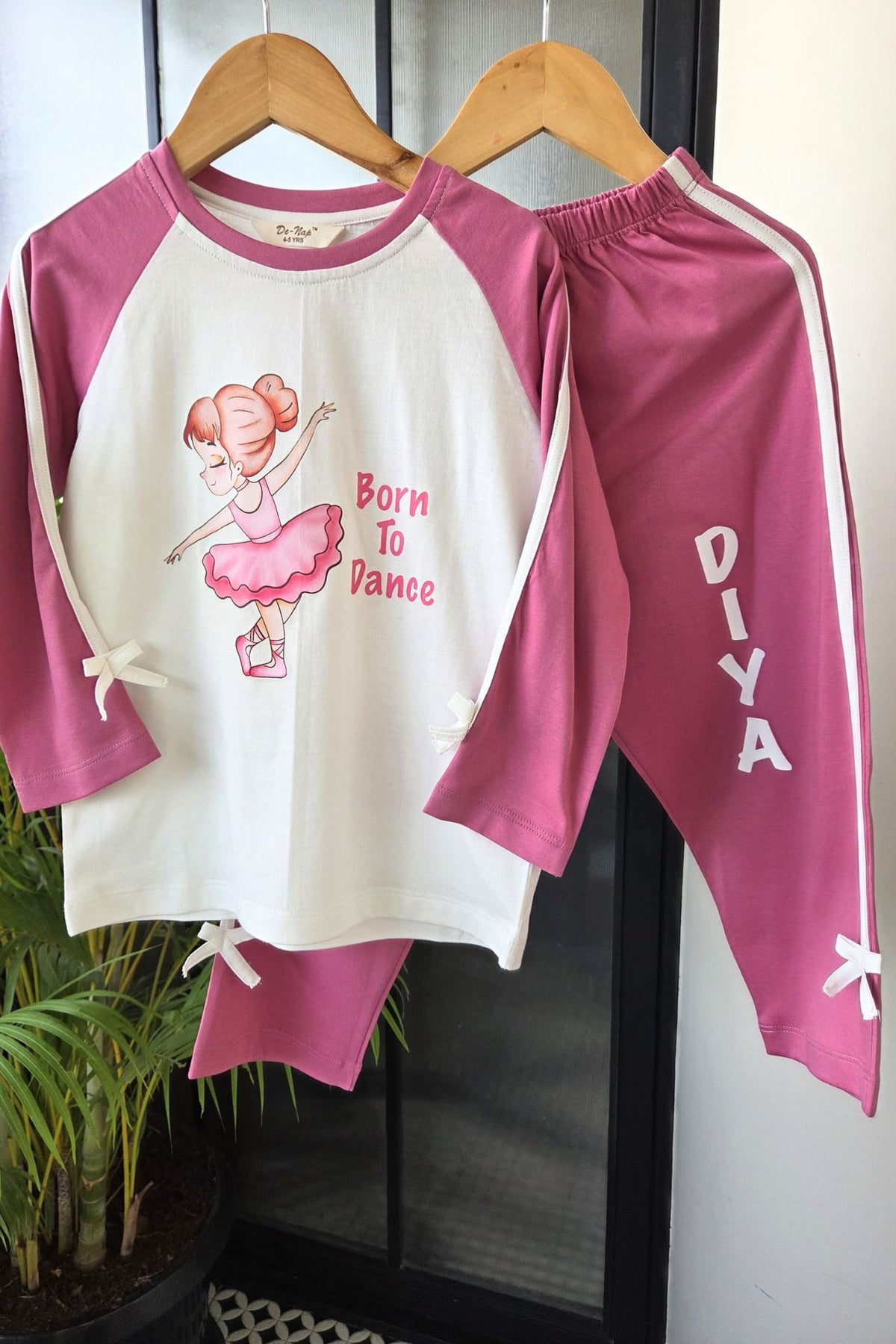Born to Dance Pyjama Set (Blush Pink)