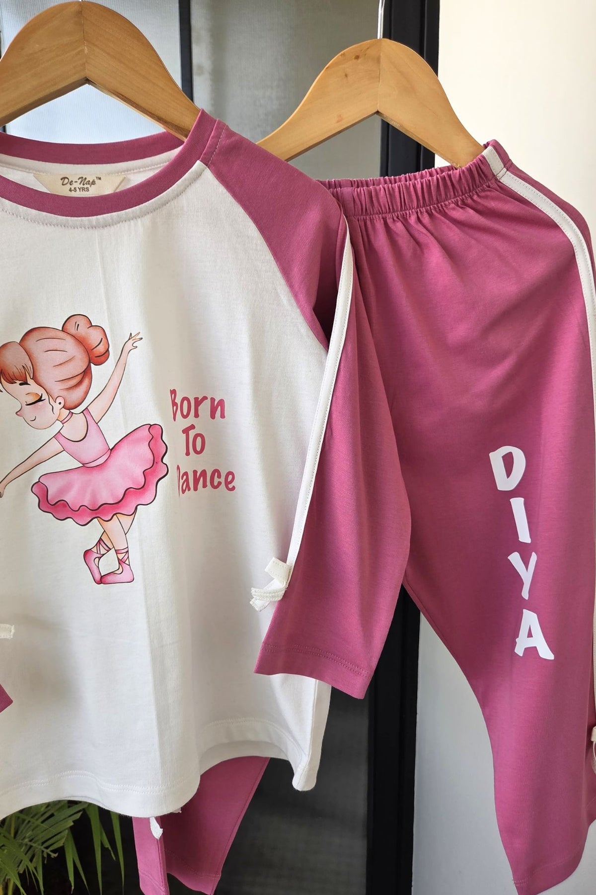 Born to Dance Pyjama Set (Blush Pink)