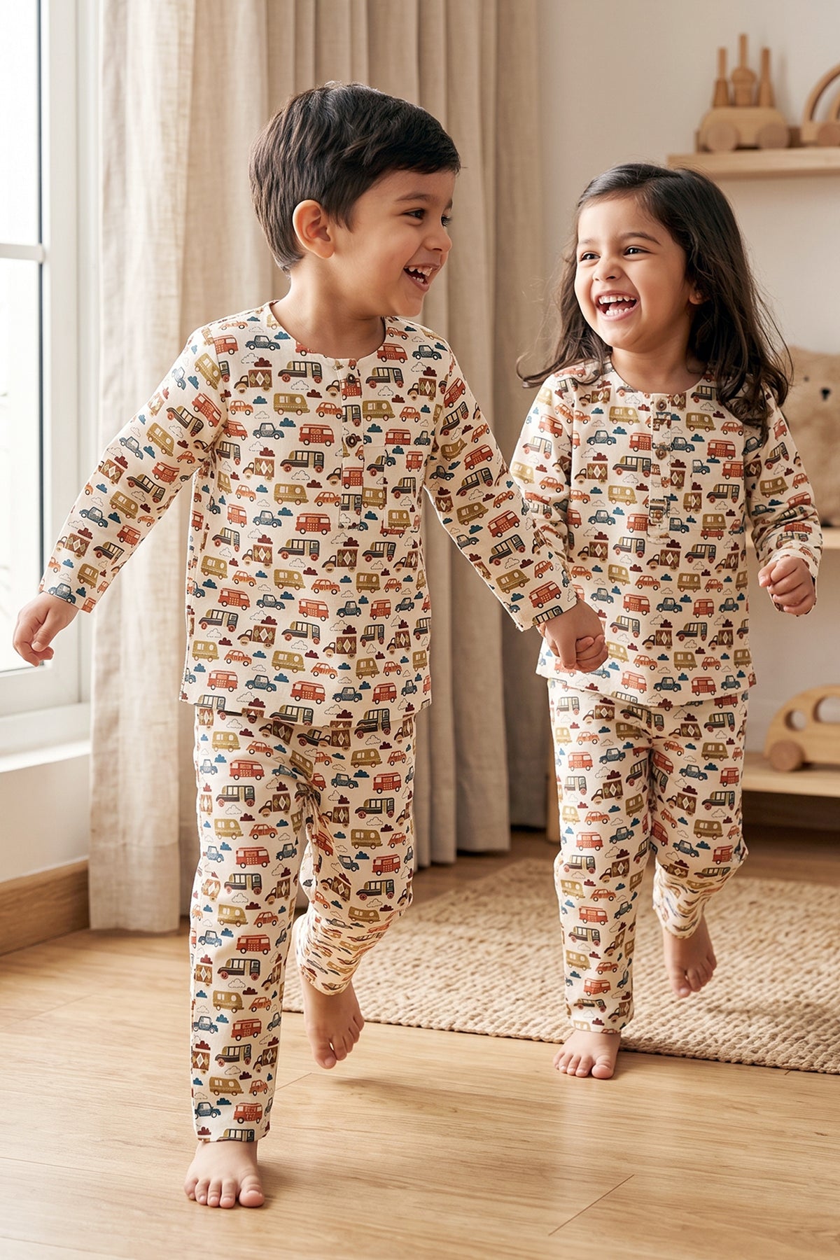 Racing Cars Kurta Pyjama Set