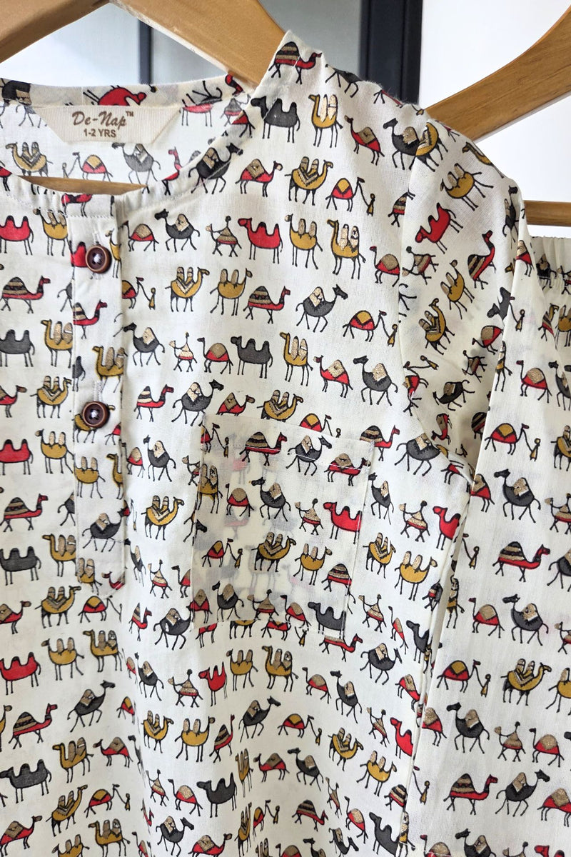 Camel Tales Kurta Pyjama Set Girls / Boys