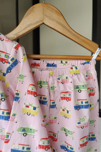 Caravan Dreams Pink Cotton Pyjama Set