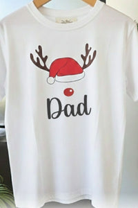 Personalised Christmas White T-Shirt (Man)