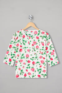 Strawberry Dream Kurta Pyjama Set