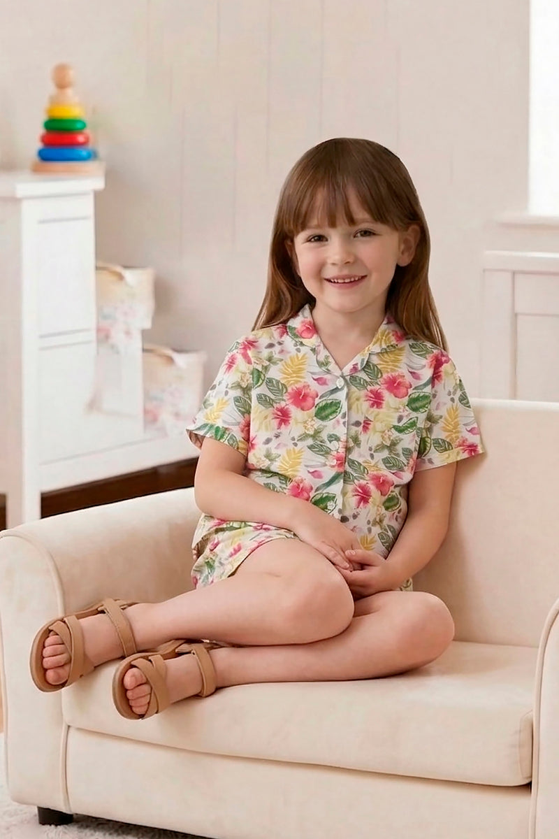 Floral Sunshine Shorts Set