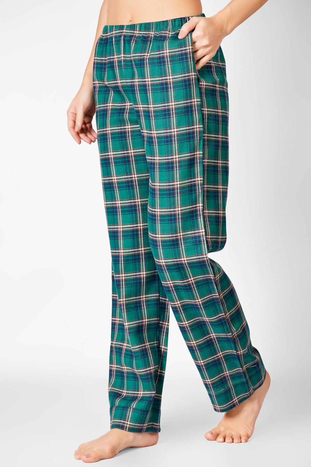 Jade Checks Flannel Pyjamas