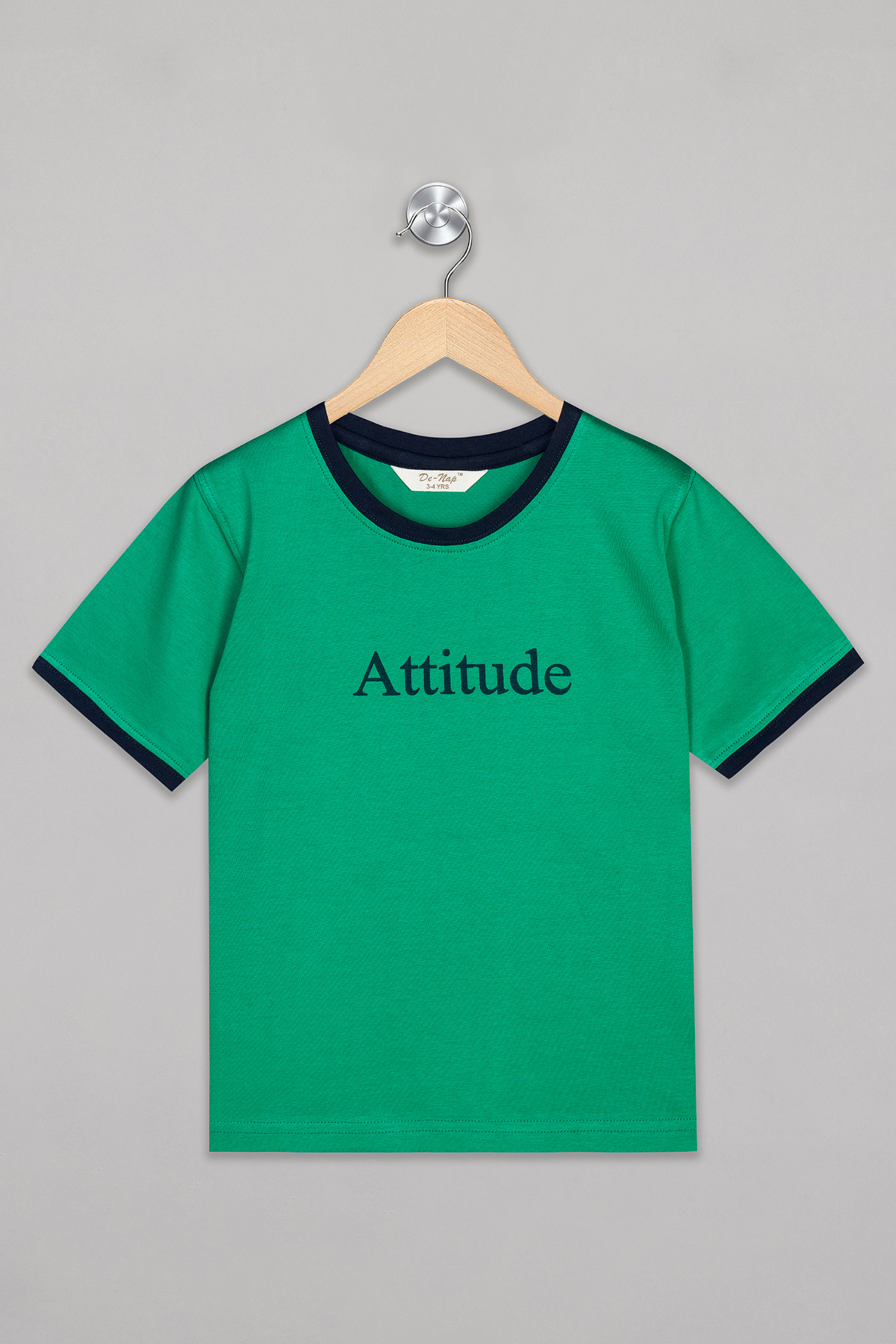 Green Attitude Shorts Set For Boys 3