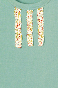 Green Dreamsicle Blooms Legging Set For Girls 2