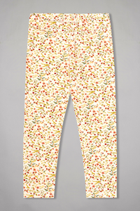 Green Dreamsicle Blooms Legging Set For Girls 5