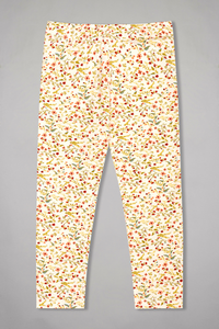 Green Dreamsicle Blooms Legging Set For Girls 6